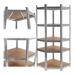Regał magazynowy narożny 180x40x70cm 175kg (1) Geko