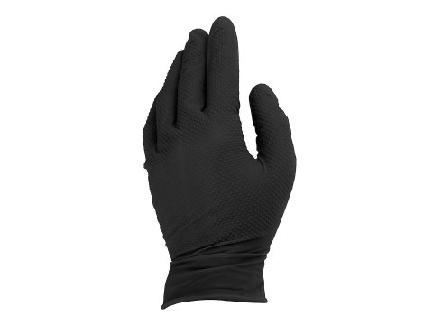 Rękawice nitrylowe SOLID GRIP 50szt. r. XL czarne (10) Geko