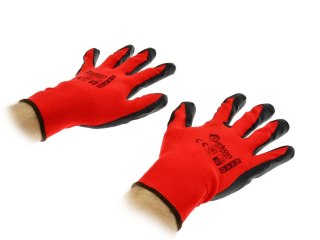 Rękawice ochronne GEKO r.9 /RED Nitryl/(12/300) Geko