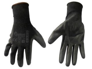 Rękawice ochronne GEKO r.9/czarne/(12/300) Geko