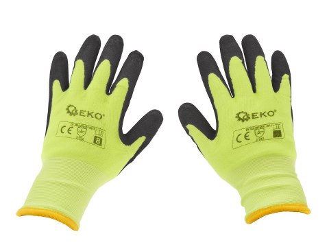 Rękawice robocze ocieplane zimowe fluorescencyjne r. 10 (12/120) Geko