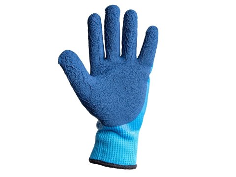 Rękawice robocze wodoodporne ocieplane r. 11 /jersey - lateks/ (12/120) Geko