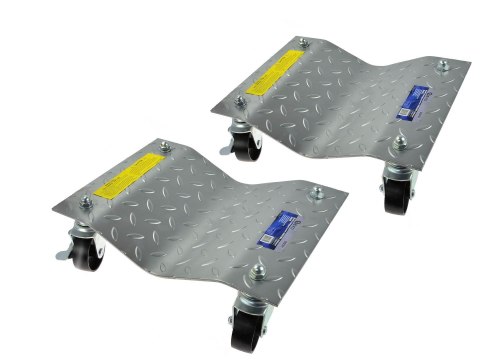 Rolki transportowe 1500LBS stalowe nowy typ (2szt.) Geko