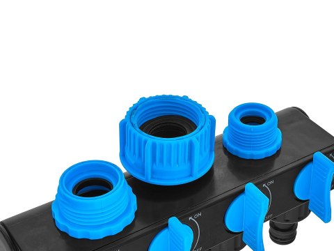 Rozdzielacz z zaworami 4-drożny 3/4" z redukcją 1/2" SKY-LINE (12) Geko