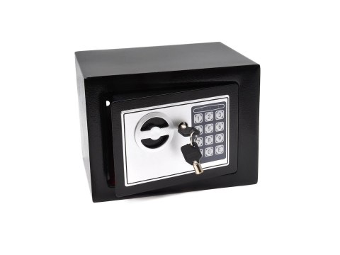 Sejf na szyfr i zamek elektroniczny 21x17x17cm (1) Geko