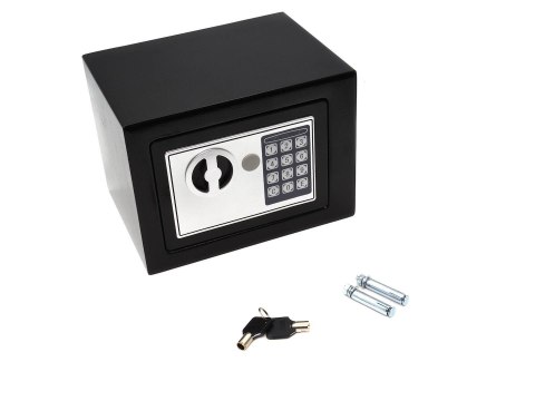 Sejf na szyfr i zamek elektroniczny 21x17x17cm (1) Geko