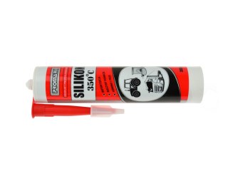 Silikon wysokotemperaturowy czerwony 300ml Geko