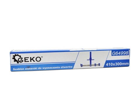 Szablon stolarski do wyznaczania otworów 410x300mm (40) Geko