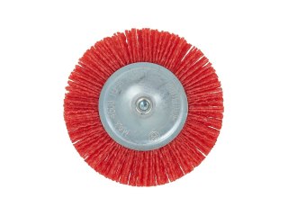 Szczotka boczna nylon trzpień 100mm (100) Geko
