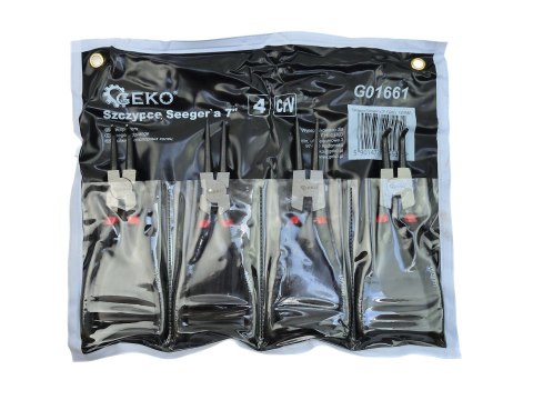 Szczypce Seeger'a 180mm/7" 4el. GEKO (20/24) Geko