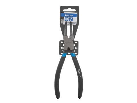 Szczypce Seeger'a wewnętrzne wygięte 200mm/8" (15/90) Geko