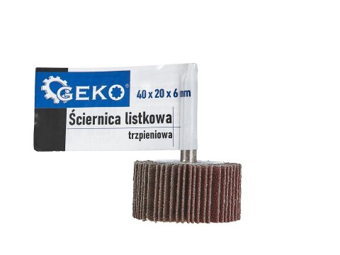 Ściernica listkowa trzpieniowa 40x20X6 P150 (50/100) Geko