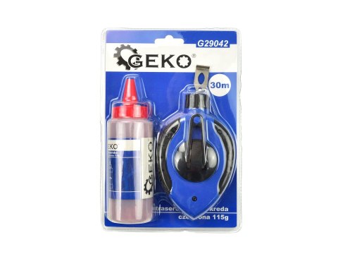 Sznurek traserski 30m kreda czerwona 115g (12/48) Geko