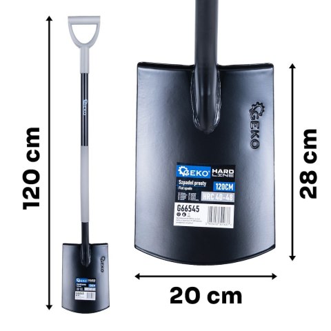 Szpadel prosty 120cm HARD-LINE (6) Geko