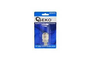 Szybkozłączka pneumatyczna typ żeński 1/4" gwint zewnętrzny (blister) (10/100) Geko