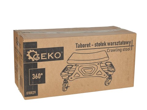 Taboret - stołek warsztatowy 360° Geko