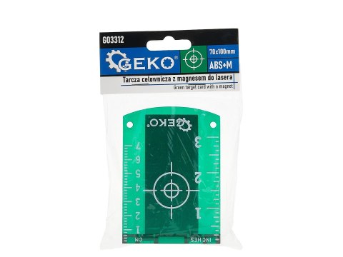 Tarcza celownicza z magnesem do lasera - zielona (10/500) Geko