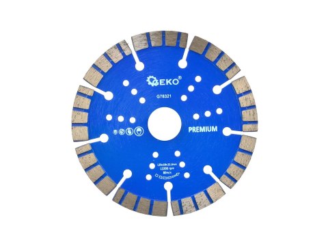 Tarcza diam.125x10x22,2mm turbo GEKO PREMIUM by laser Geko