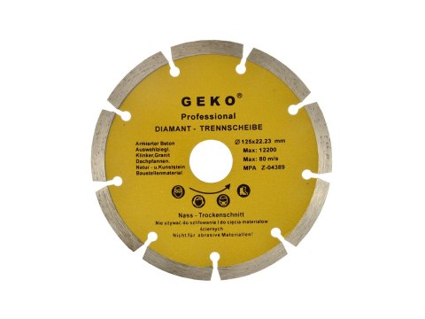 Tarcza diam.125mm segment.GEKO (100) Geko