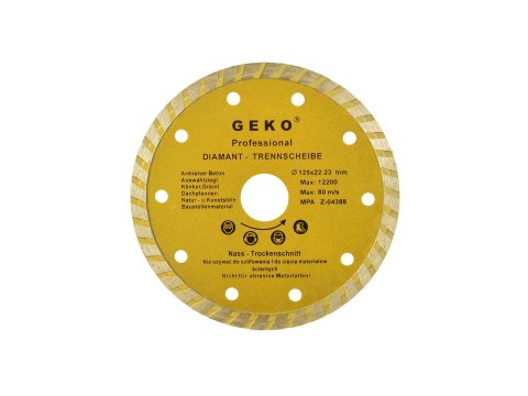 Tarcza diam.125mm turbo GEKO (100/200) Geko