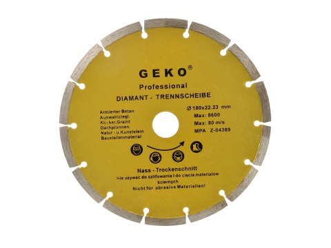 Tarcza diam.180mm segment.GEKO(50) Geko