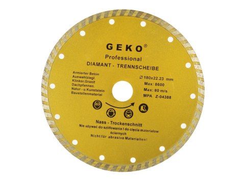 Tarcza diam.180mm turbo GEKO (50) Geko