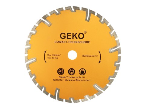Tarcza diam.230mm głębokie cięcie GEKO (25) Geko