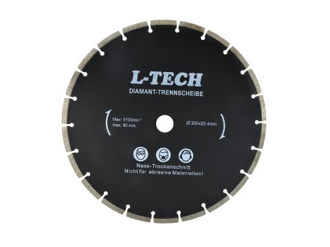 Tarcza diam.300x8x25,4mm segment L-TECH czarna (10) Geko