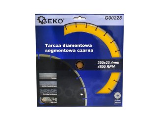 Tarcza diam.350x8x25,4mm segment / czarna (10) Geko