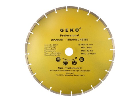 Tarcza diam.350x8x32mm segment.GEKO Geko