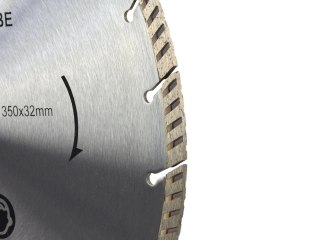 Tarcza diam. 350mm x 32mm LASER-szara(10) Geko
