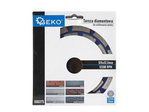 Tarcza diam. do szlif.125mm duble GEKO(20) Geko