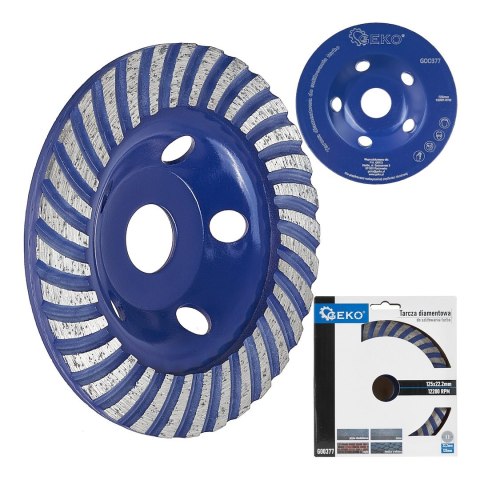 Tarcza diam. do szlif.125mm turbo GEKO(20) Geko
