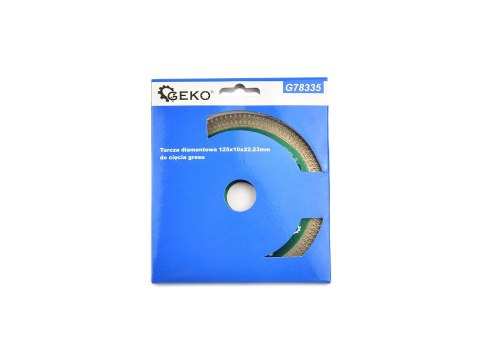 Tarcza diamentowa 125x10x22.23mm do cięcia gresu (100) Geko