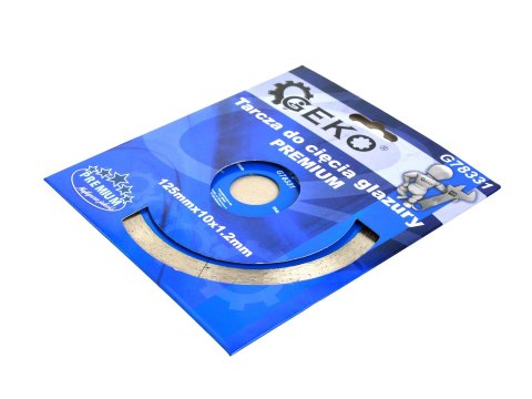 Tarcza do cięcia glazury 125mmx10x1.2mm PREMIUM (100/200) Geko