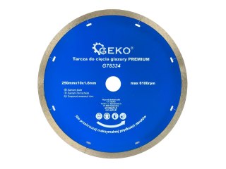 Tarcza do cięcia glazury 250mmx10x1.6mm PREMIUM (25) Geko