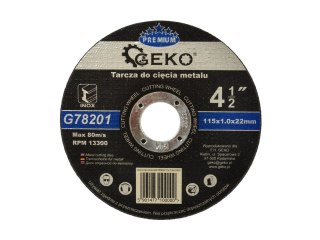 Tarcza do cięcia metalu GEKO PREMIUM 115x1,0 Inox(10/100/400) Geko