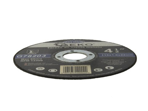 Tarcza do cięcia metalu GEKO PREMIUM 115x1.6 Inox (10/100/400) Geko