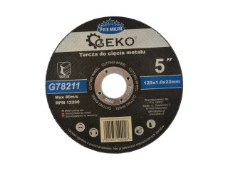 Tarcza do cięcia metalu GEKO PREMIUM 125x1.0 Inox(10/100/400) Geko