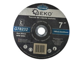 Tarcza do cięcia metalu GEKO PREMIUM 180x2 Inox (25/50/100/200) Geko