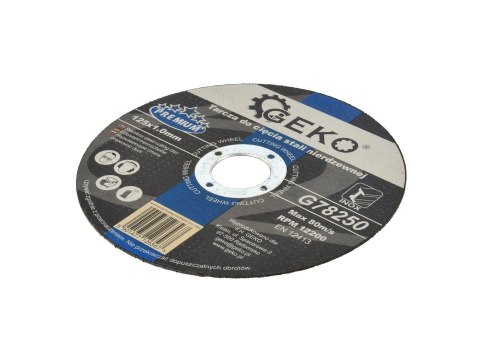 Tarcza do cięcia stali nierdzewnej GEKO PREMIUM 125x1.0 (10/25/50/400) Geko