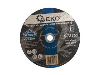 Tarcza do cięcia stali nierdzewnej GEKO PREMIUM 230x2.0 (25/100) Geko