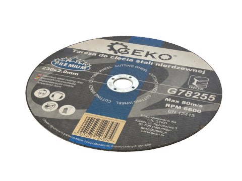 Tarcza do cięcia stali nierdzewnej GEKO PREMIUM 230x2.0 (25/100) Geko