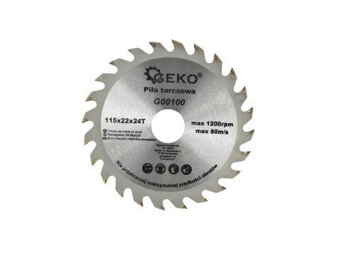 Tarcza do drewna 115x22x24T(200) Geko