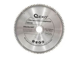 Tarcza do drewna 250x32x100T redukcja 25,4mm (25) Geko