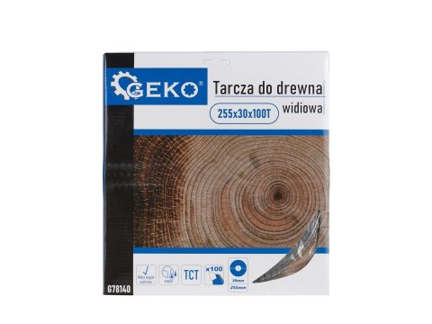 Tarcza do drewna 255x30x100T(otwory) (25) Geko