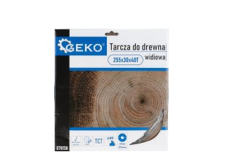 Tarcza do drewna 255x30x40T(otwory) (25) Geko
