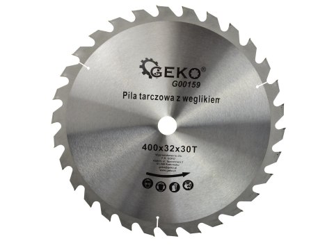 Tarcza do drewna 400x32x30T(10) Geko