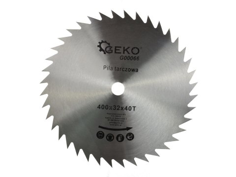 Tarcza do drewna 400x32x40T b/w (10) Geko