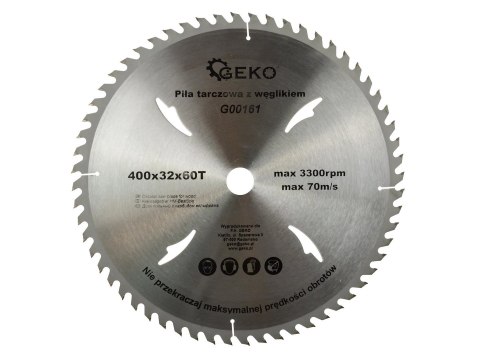 Tarcza do drewna 400x32x60T(10) Geko